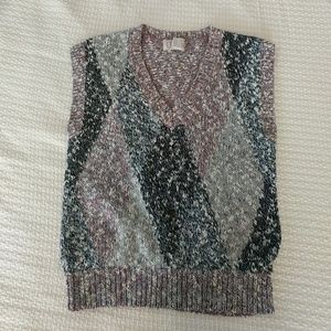 Vintage Sweater Vest V Neck